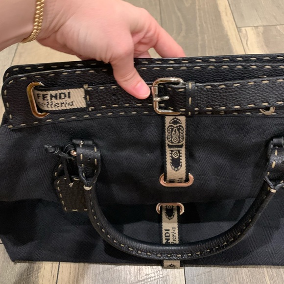 FENDI black Selleria grand borghese bag - Picture 5 of 10
